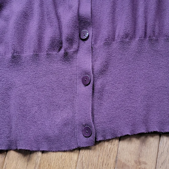 Long Tall Sally Cardigan w Sequin Shoulder Detail - Picture 4 of 5